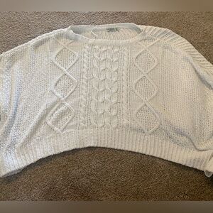 Women’s white XXL cropped sweater from Arizona Jean Co